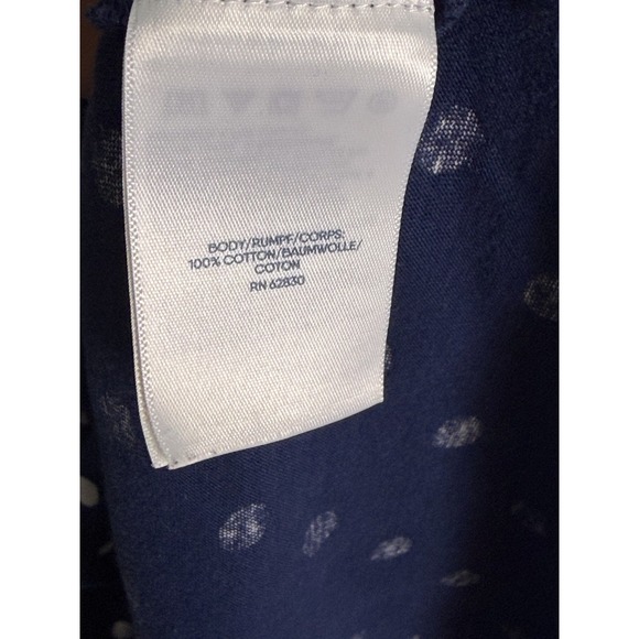 Lands End Women's Navy Polkadot A Line Casual Sleeveless Dress Size 1X - Picture 6 of 7